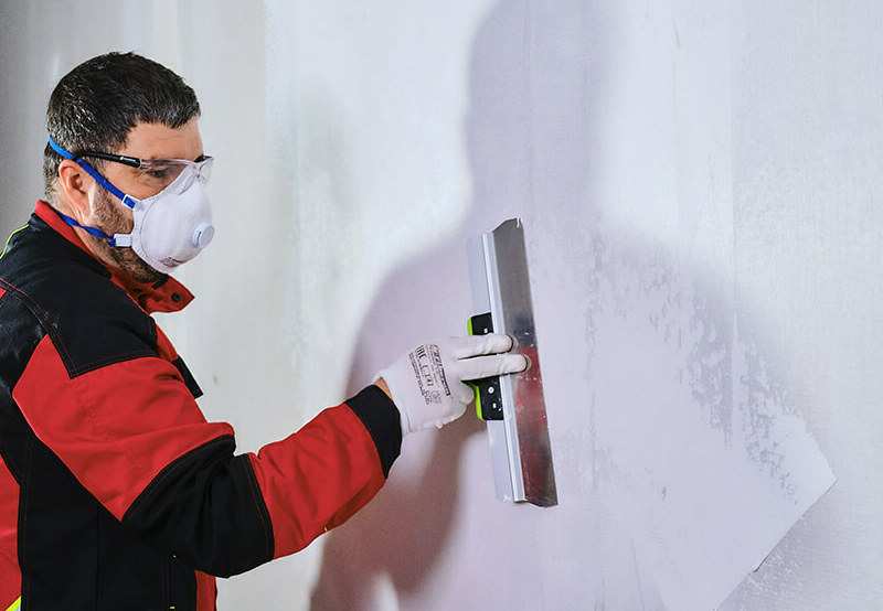 Поклейка стеклохолста